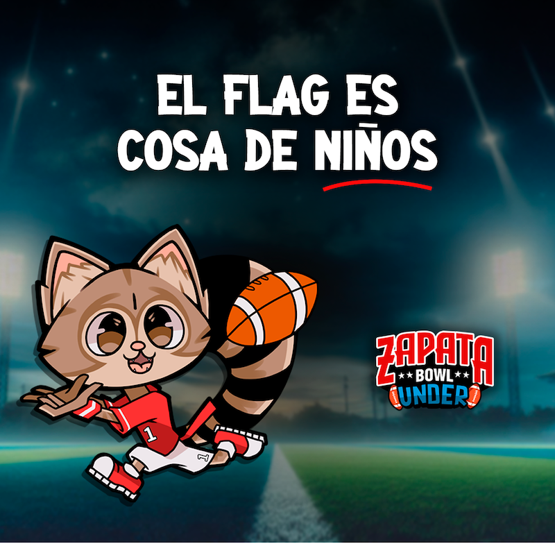 Zapata bowl, el flag es cosa de niños